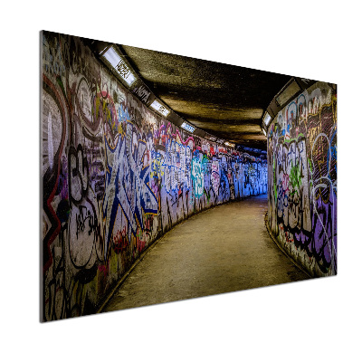 Küchen wandpaneel Graffiti in der U-Bahn