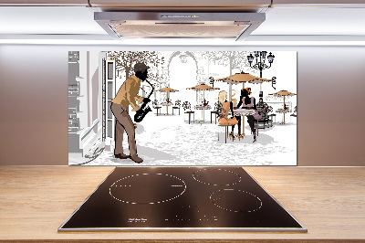 Küchen wandpaneel Straßenmusiker