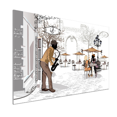 Küchen wandpaneel Straßenmusiker