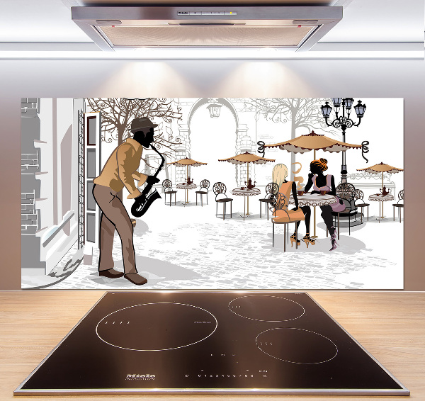 Küchen wandpaneel Straßenmusiker