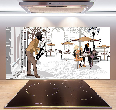 Küchen wandpaneel Straßenmusiker