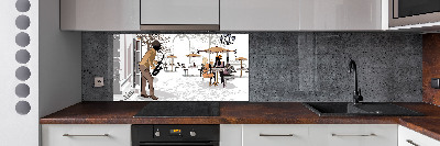 Küchen wandpaneel Straßenmusiker