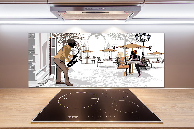 Küchen wandpaneel Straßenmusiker