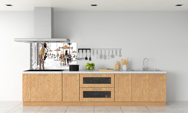 Küchen wandpaneel Straßenmusiker
