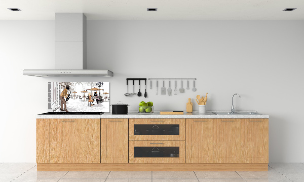 Küchen wandpaneel Straßenmusiker