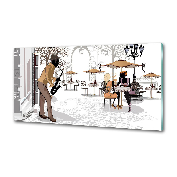 Küchen wandpaneel Straßenmusiker