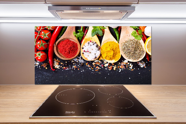 Küchen wandpaneel Gewürzmischung