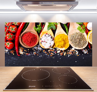 Küchen wandpaneel Gewürzmischung