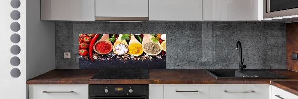Küchen wandpaneel Gewürzmischung