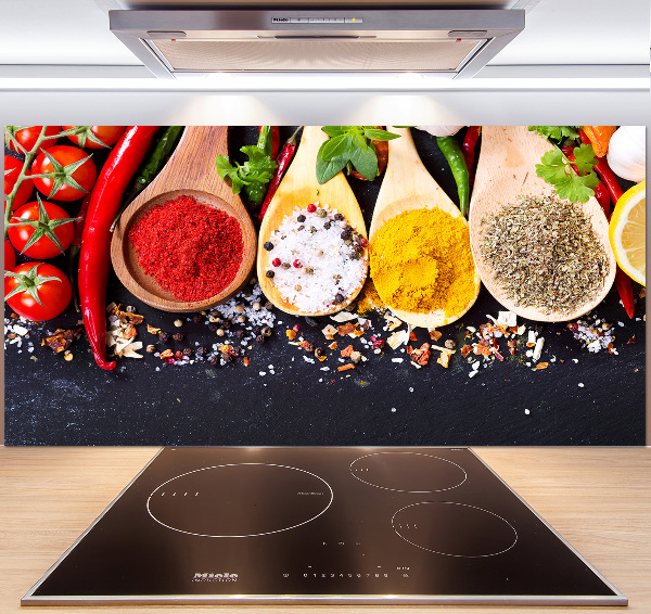 Küchen wandpaneel Gewürzmischung