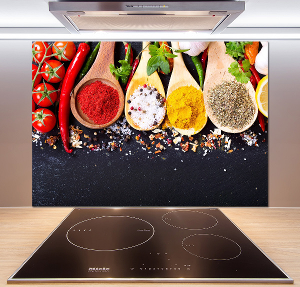 Küchen wandpaneel Gewürzmischung