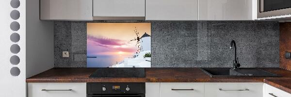 Platte für Küchenrückwand Santorini, Griechenland