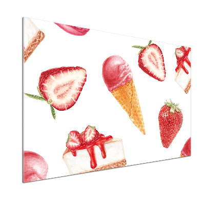 Glasrückwand für die küche Nachtisch