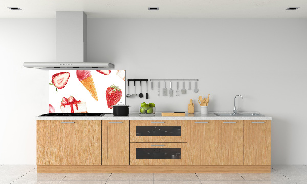 Glasrückwand für die küche Nachtisch