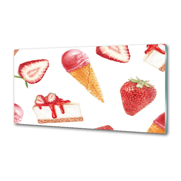 Glasrückwand für die küche Nachtisch