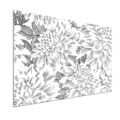 Küchen wandpaneel Blumenmuster