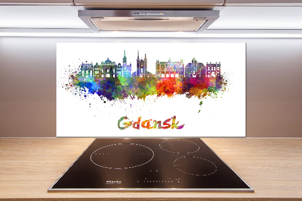 Platte für Küchenrückwand Farbenfrohes Danzig