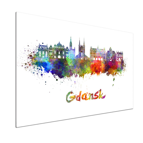 Platte für Küchenrückwand Farbenfrohes Danzig