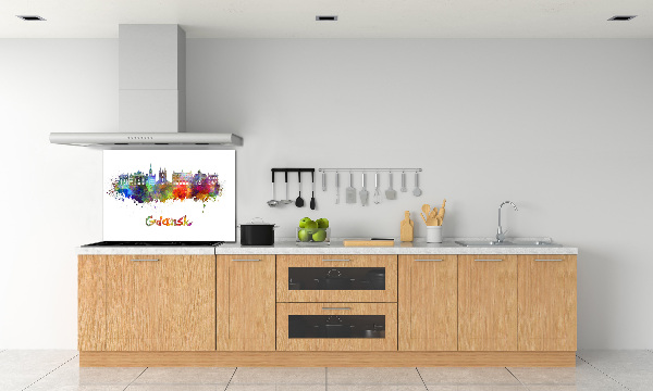 Platte für Küchenrückwand Farbenfrohes Danzig