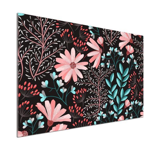 Küchen wandpaneel Frühlingsblumen