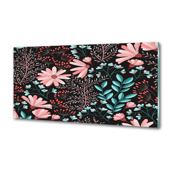 Küchen wandpaneel Frühlingsblumen