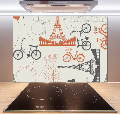 Küchen wandpaneel Symbole Frankreichs