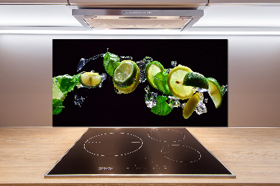 Küchen wandpaneel Limette und Zitrone