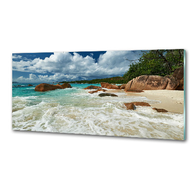 Küchen wandpaneel Strand der Seychellen