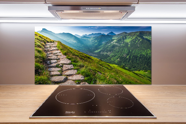 Küchen wandpaneel Pfad in den Tatra-Bergen