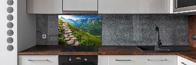 Küchen wandpaneel Pfad in den Tatra-Bergen