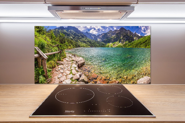 Glasrückwand für die küche Das Meeresauge der Tatra-Berge