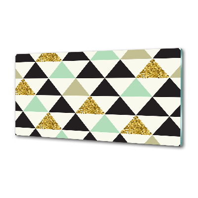 Glasrückwand für die küche Bunte Dreiecke