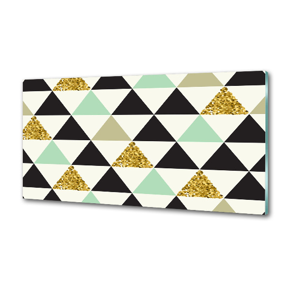 Glasrückwand für die küche Bunte Dreiecke