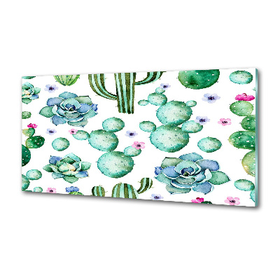 Küchen wandpaneel Kakteen