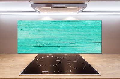 Glasrückwand für die küche Grüne Bretter