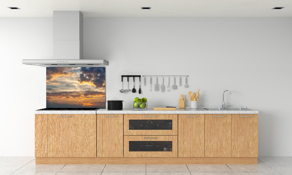 Küchen wandpaneel Sonnenuntergang
