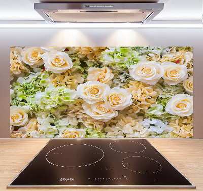 Glasrückwand für die küche Rosen