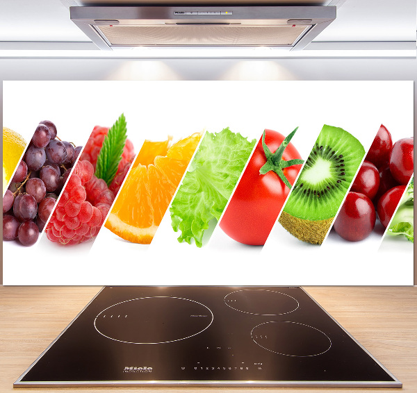 Küchen wandpaneel Obst und Gemüse