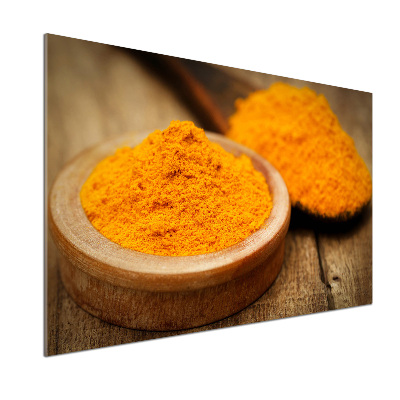 Platte für Küchenrückwand Kurkuma-Gewürz