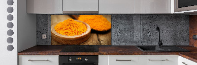 Platte für Küchenrückwand Kurkuma-Gewürz