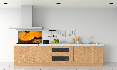 Platte für Küchenrückwand Kurkuma-Gewürz