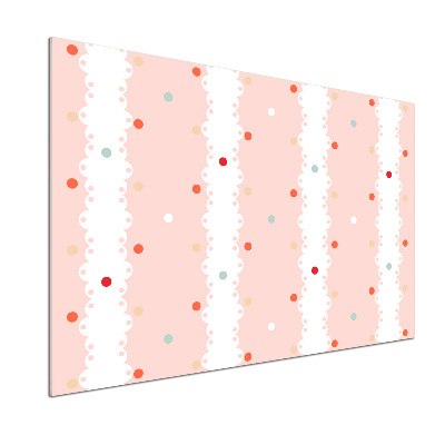 Küchen wandpaneel Hintergrund mit bunten Punkten