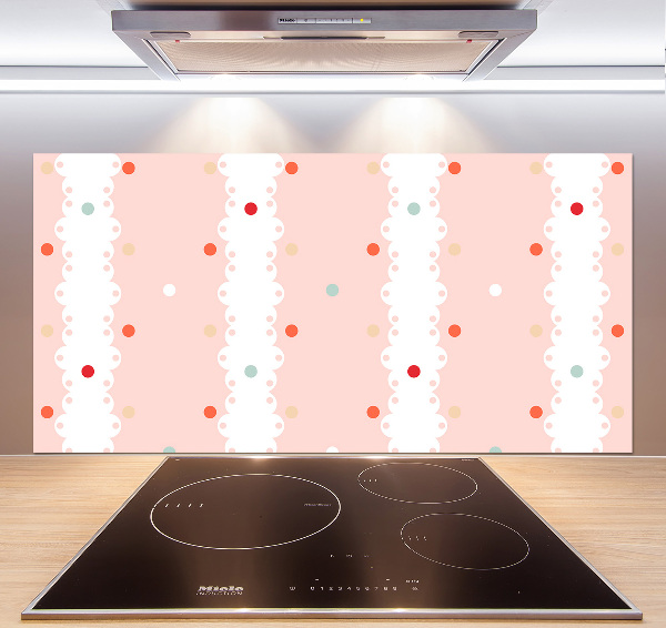 Küchen wandpaneel Hintergrund mit bunten Punkten