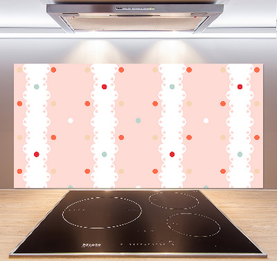 Küchen wandpaneel Hintergrund mit bunten Punkten