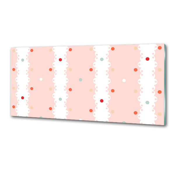 Küchen wandpaneel Hintergrund mit bunten Punkten