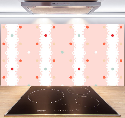 Küchen wandpaneel Hintergrund mit bunten Punkten