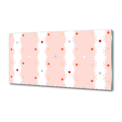 Küchen wandpaneel Hintergrund mit bunten Punkten