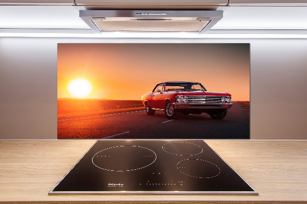 Küchen wandpaneel Rotes Auto