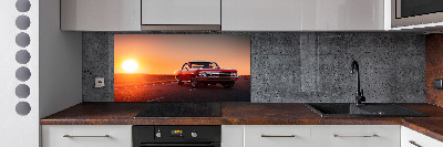 Küchen wandpaneel Rotes Auto