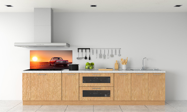 Küchen wandpaneel Rotes Auto